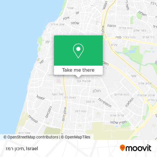 תיכון רמז map