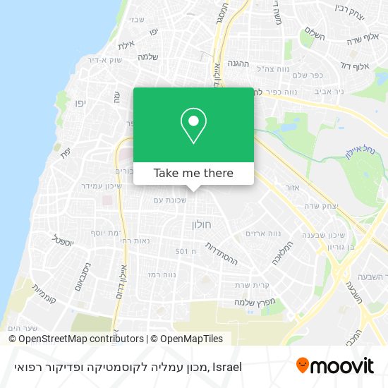 מכון עמליה לקוסמטיקה ופדיקור רפואי map