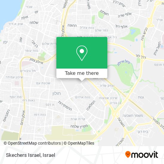 Карта Skechers Israel
