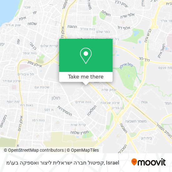 קפיטול חברה ישראלית ליצור ואספקה בע\מ map