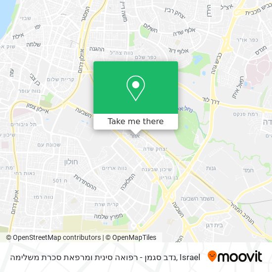 נדב סגמן - רפואה סינית ומרפאת סכרת משלימה map