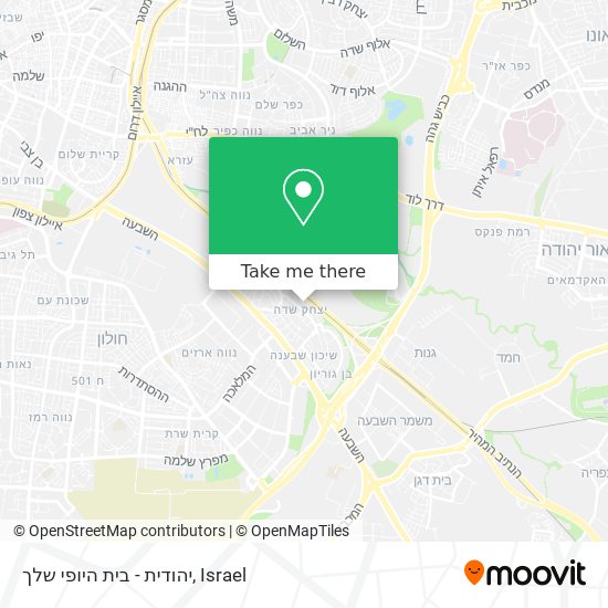 יהודית - בית היופי שלך map