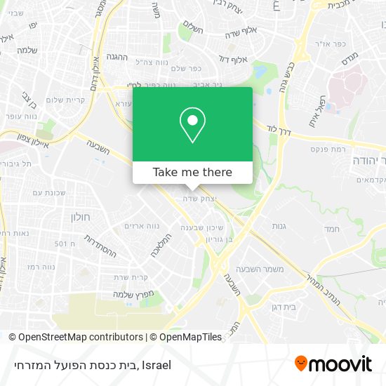 בית כנסת הפועל המזרחי map