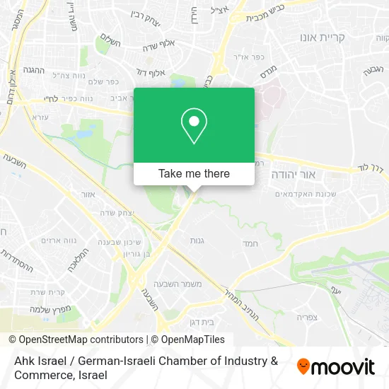 Карта Ahk Israel / German-Israeli Chamber of Industry & Commerce