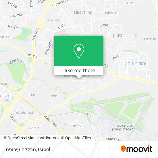 מכללה עירונית map