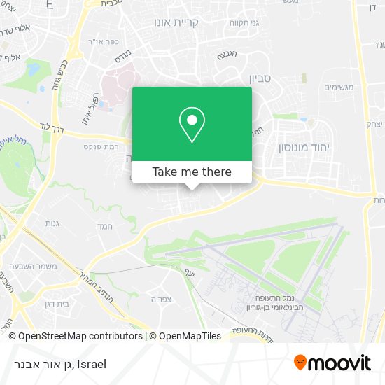 גן אור אבנר map