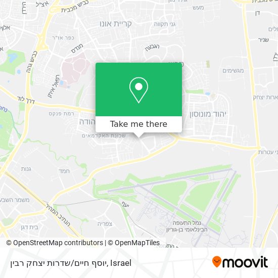יוסף חיים/שדרות יצחק רבין map