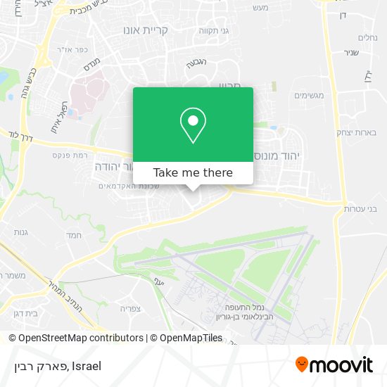 פארק רבין map