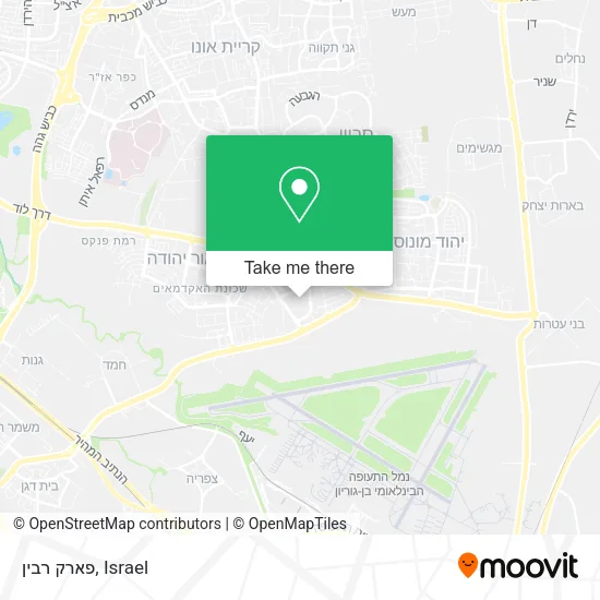 Карта פארק רבין