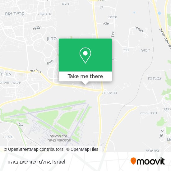 אולמי שורשים ביהוד map