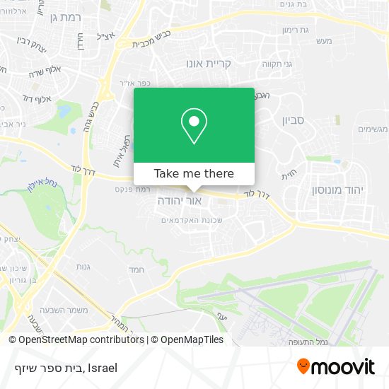 בית ספר שיזף map