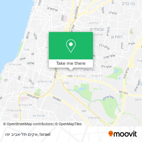 Карта אקים תל-אביב יפו