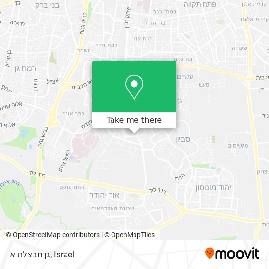 גן חבצלת א map