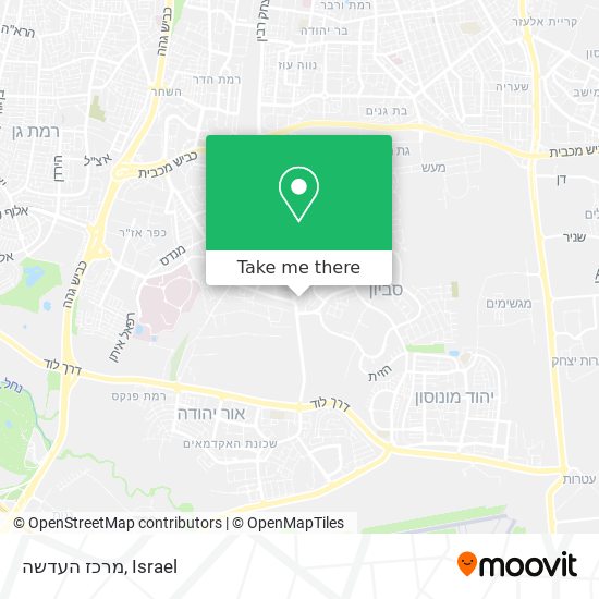 מרכז העדשה map