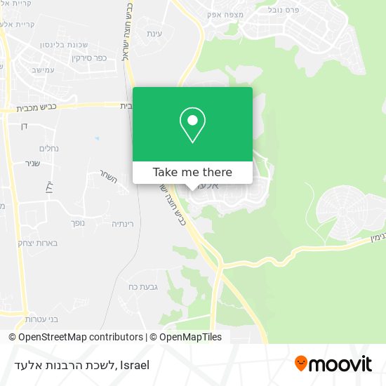 Карта לשכת הרבנות אלעד