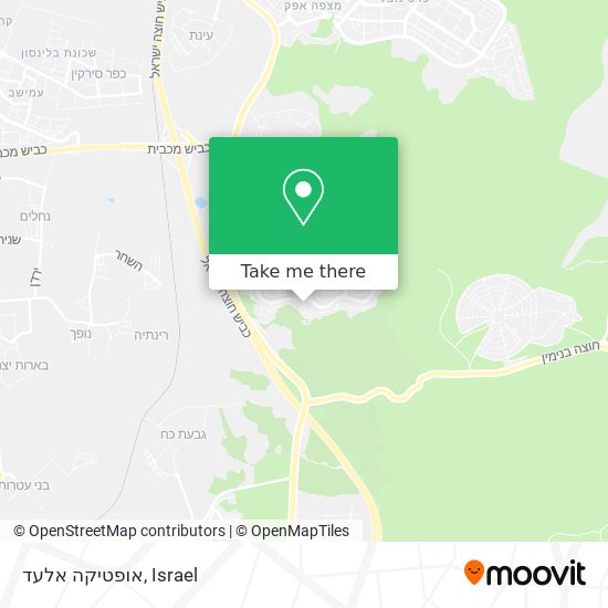 אופטיקה אלעד map