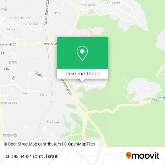 מרכז רפואי שיניים map