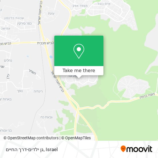 גן ילדים-דרך החיים map