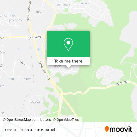 יסודי ממלכתי דתי-פיס map