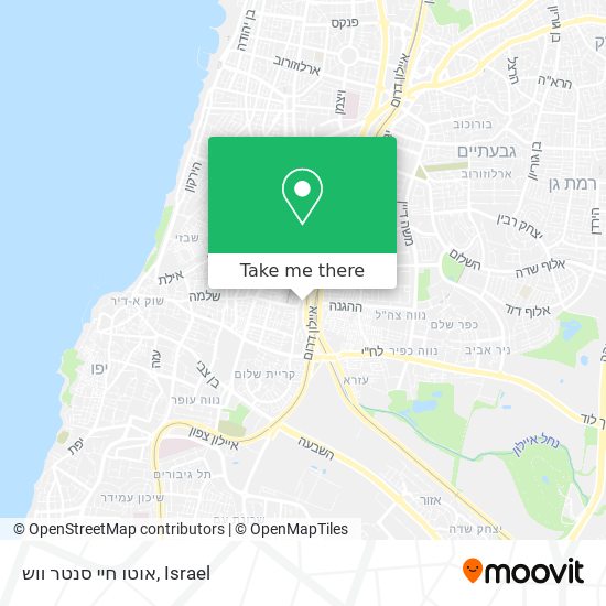 אוטו חיי סנטר ווש map