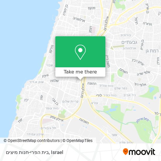 בית הפרי-חנות מיצים map