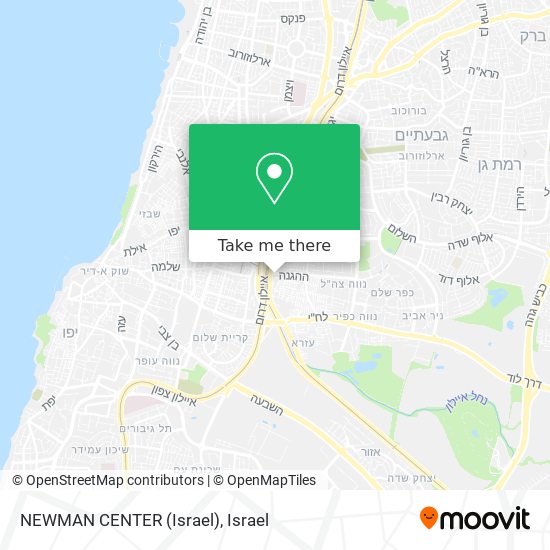 Карта NEWMAN CENTER (Israel)
