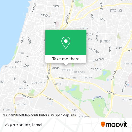 בית ספר מעלה map