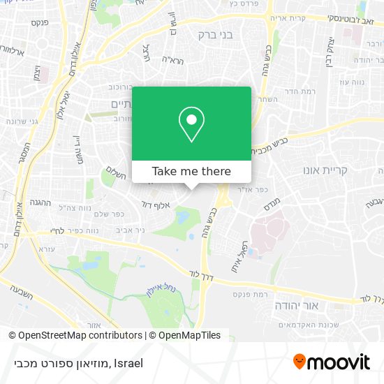 מוזיאון ספורט מכבי map