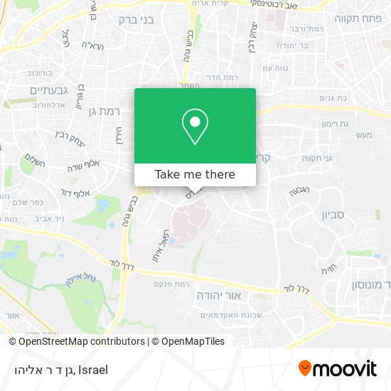 Карта גן ד ר אליהו