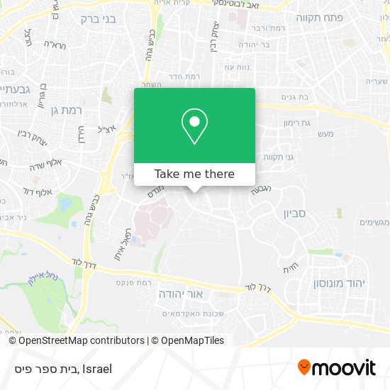 בית ספר פיס map