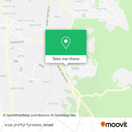 אופטיקל קליניק שבא map