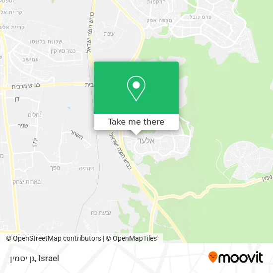 Карта גן יסמין