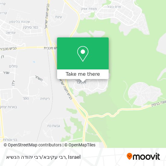 רבי עקיבא/רבי יהודה הנשיא map