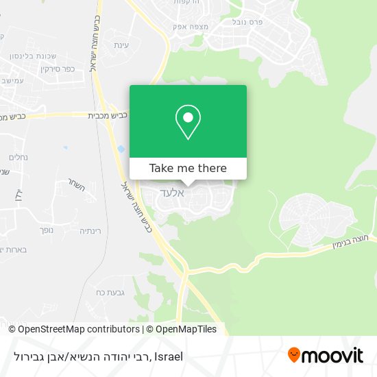 Карта רבי יהודה הנשיא/אבן גבירול