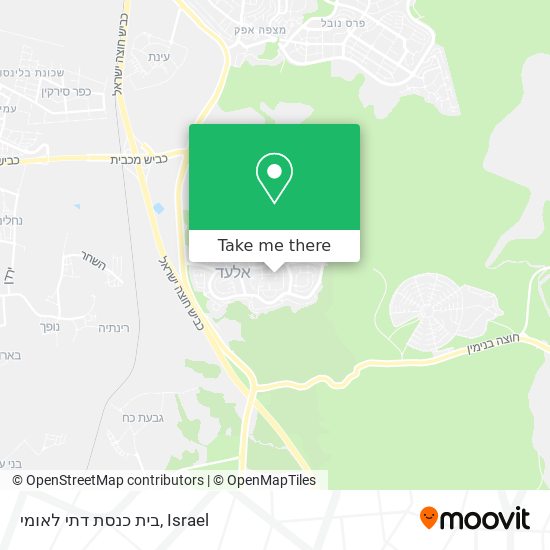 בית כנסת דתי לאומי map