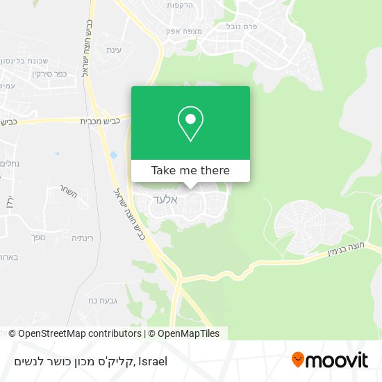 קליק'ס מכון כושר לנשים map