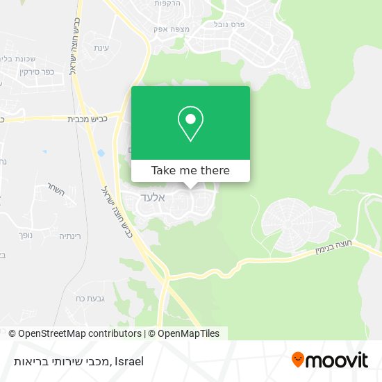 מכבי שירותי בריאות map