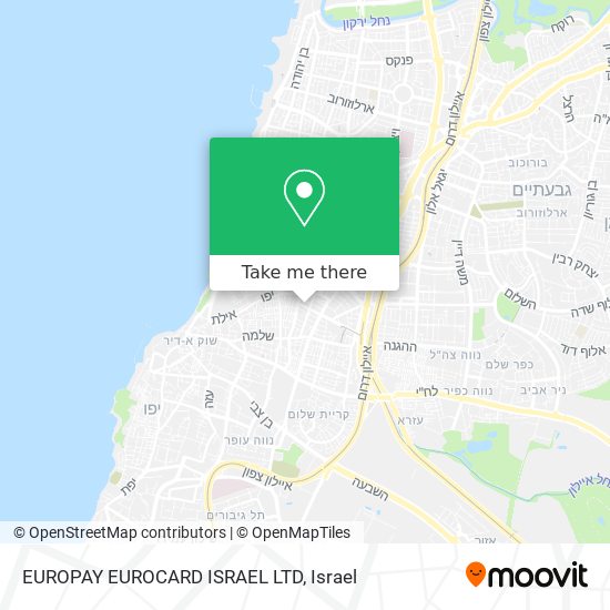 EUROPAY EUROCARD ISRAEL LTD map