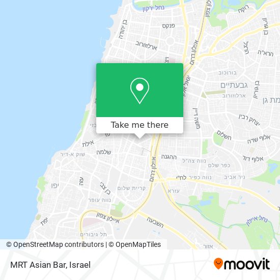 Карта MRT Asian Bar