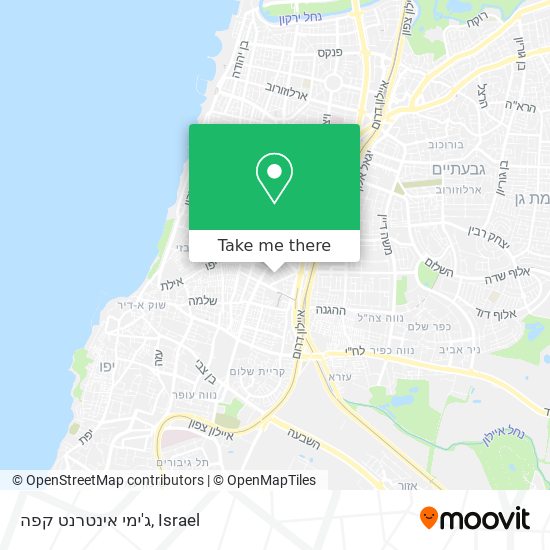 ג'ימי אינטרנט קפה map