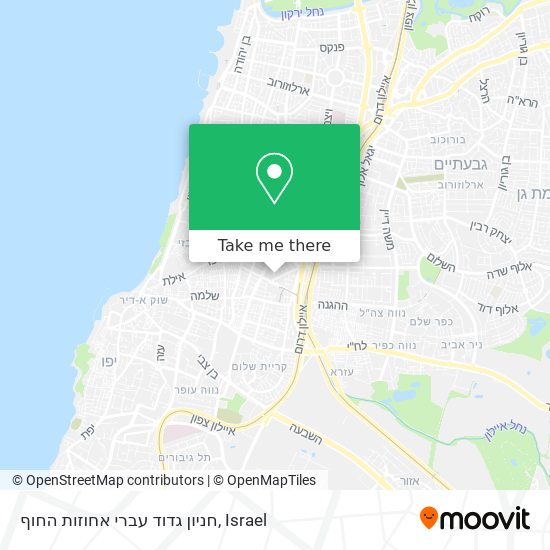 חניון גדוד עברי אחוזות החוף map