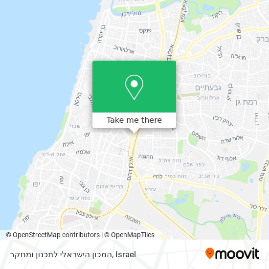 המכון הישראלי לתכנון ומחקר map
