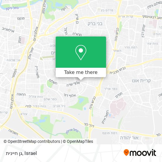 גן חיינית map