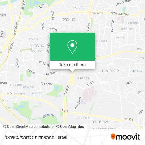 ההתאחדות לכדורגל בישראל map
