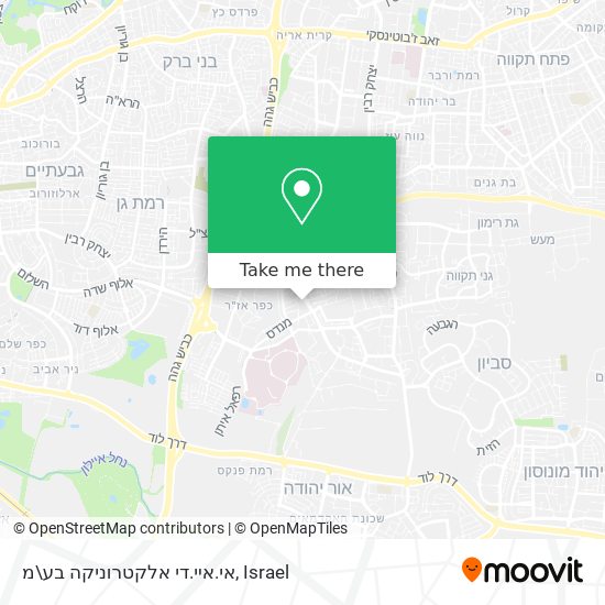 אי.איי.די אלקטרוניקה בע\מ map