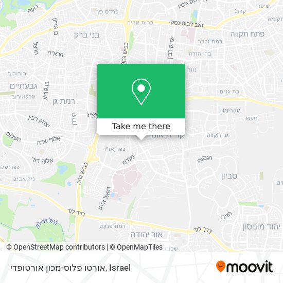 אורטו פלוס-מכון אורטופדי map