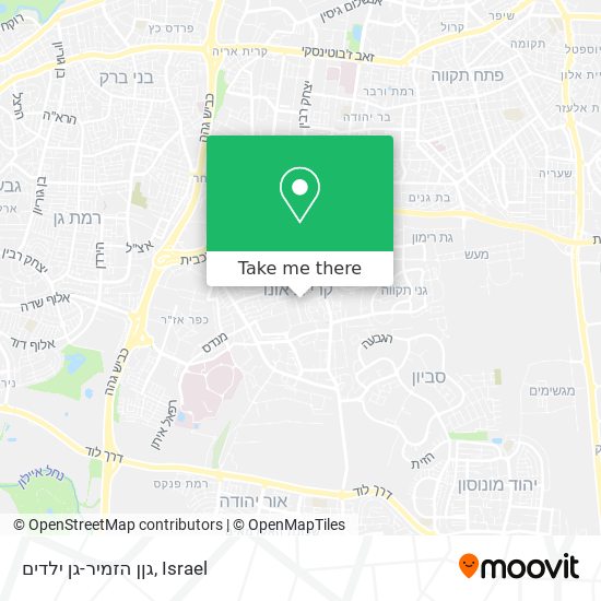 גןן הזמיר-גן ילדים map