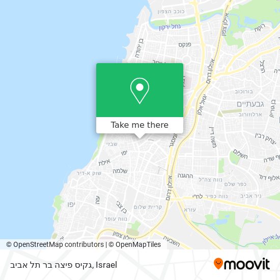 גקיס פיצה בר תל אביב map