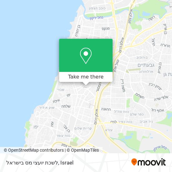 לשכת יועצי מס בישראל map