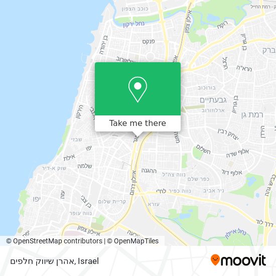 אהרן שיווק חלפים map